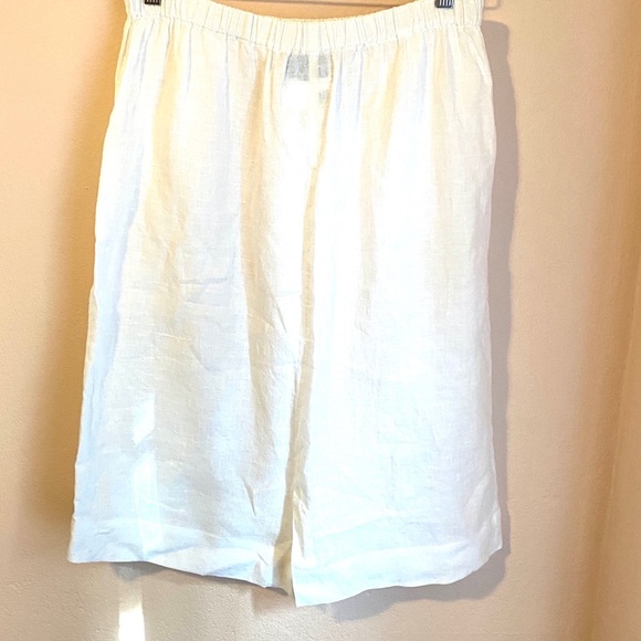 Flax linen midi skirt white Medium NWOT - Picture 5 of 7